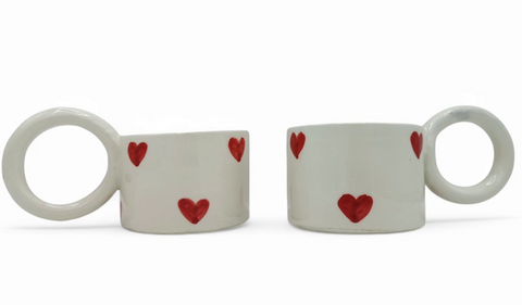 Mug coeurs avec anse