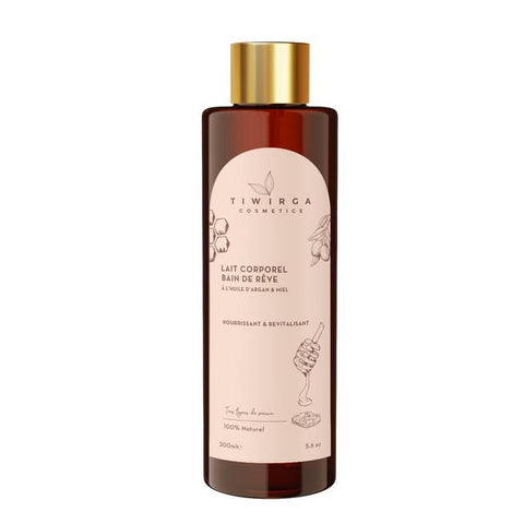 Lait corporel hydratant à base de Miel et d’Huile d’Argan - 200ml
