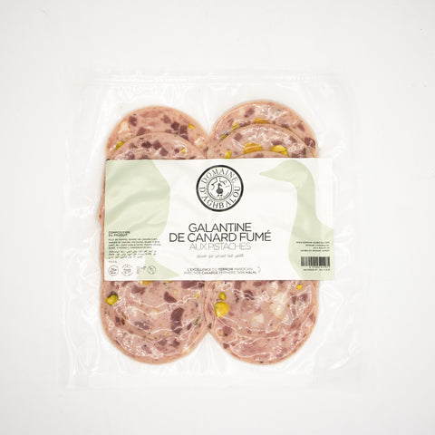 Galantine de canard au magret fumé et pistaches - 100g