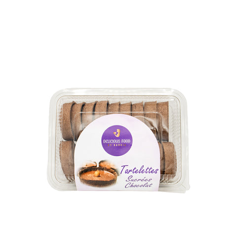 Tartelettes sucrées pur beurre rond – Chocolat (18 pièces )