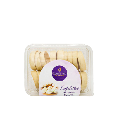 Tartelettes sucrées pur beurre rond – Vanille (18 pièces)