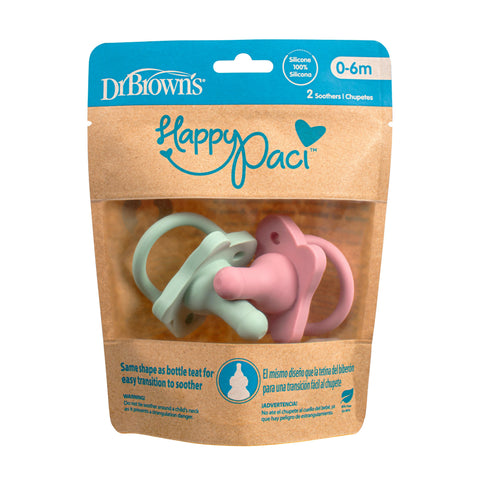 PS12007-INTL_R1_Pkg_F_HappyPaci_Silicone_Soother_Pink_and_Green_2-Pack
