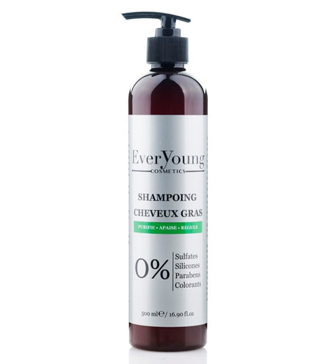 Shampoing pour cheveux gras - 500 ml