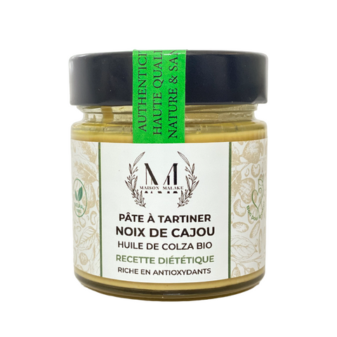 Pâte à tartiner Noix de Cajou-Huile de colza Recette Diététique - 200g