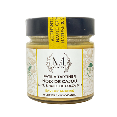 Pâte à tartiner Noix de Cajou Saveur Ananas - 200g