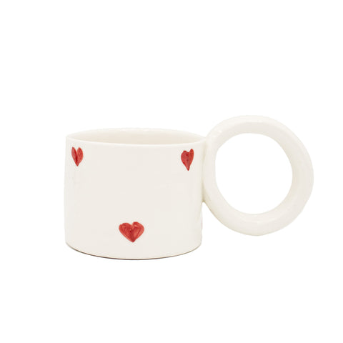 Mug coeurs avec anse