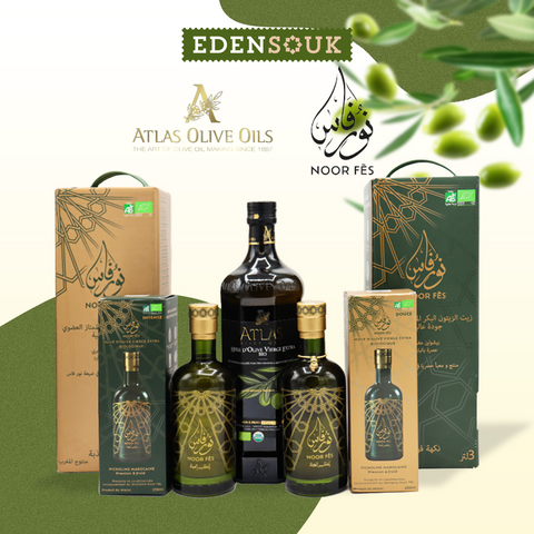 L’Excellence de l’Huile d’Olive Marocaine : Découvrez Noor Fès & Atlas Olive Oil sur Edensouk