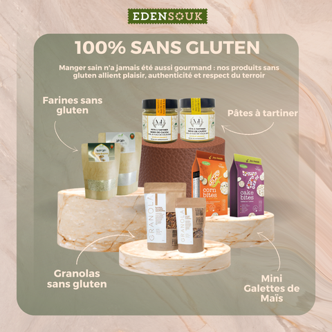 Découvrez notre gamme de produits sans gluten sur EdenSouk.com