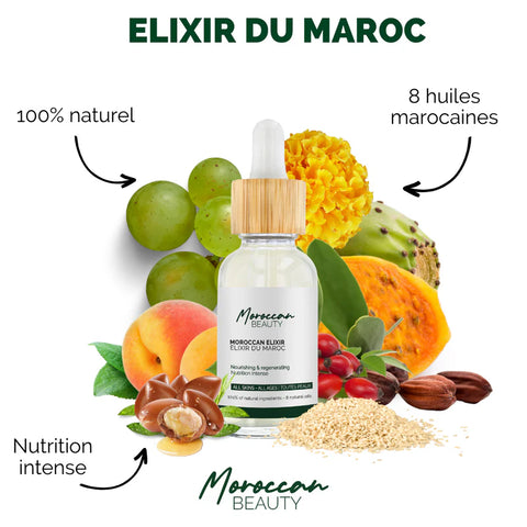 Elixir du Maroc aux 8 huiles naturelles - 100% naturel