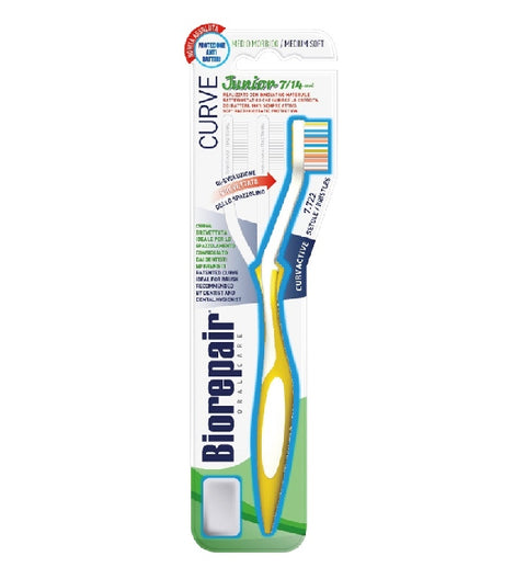 Biorepair Brosse à Dents Junior 6-12 Ans Medium Soft