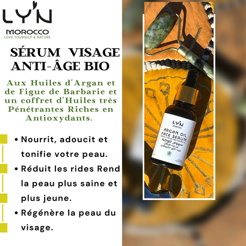 SÉRUM VISAGE ANTI AGE RÉGÉNERATEUR à l'’huile d’argan et Figue de Barbarie