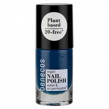 BENECOS Vernis végane - NORDIC BLUE - PERMÉABLE À L'EAU ET À L'OXYGÈNE 5ML