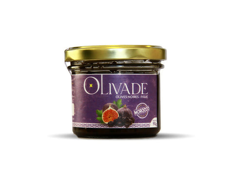 Tapenade : Olivade Douce - Olives noires, Figue - 90 g