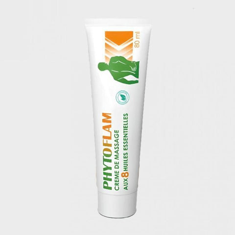 PHYTOFLAM Creme de Massage Bio Aux 8 Huiles Essentielles Enrichi en Silicium 80ml