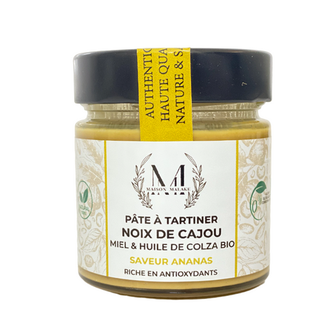 Pâte à tartiner Noix de Cajou  Saveur Ananas - 200g