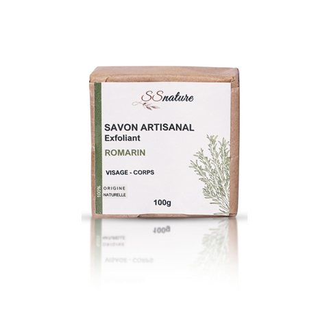 Savon naturel artisanal  Exfoliant  Romarin