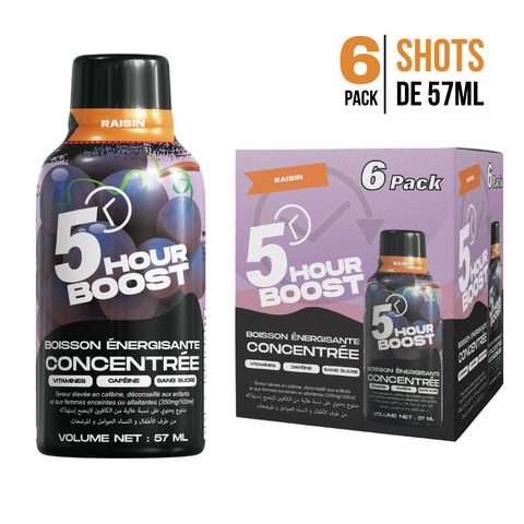 Pack boisson énergisante concentrée - ENERGY SHOT RAISIN  6x57 ML