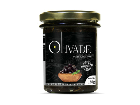 Tapenade : Olivade Traditionnelle - Olives noires - 180 g