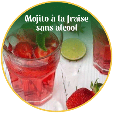 Recette boisson : Mojito à la fraise sans alcool 