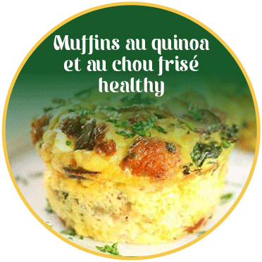  Muffins au quinoa et au chou frisé healthy 