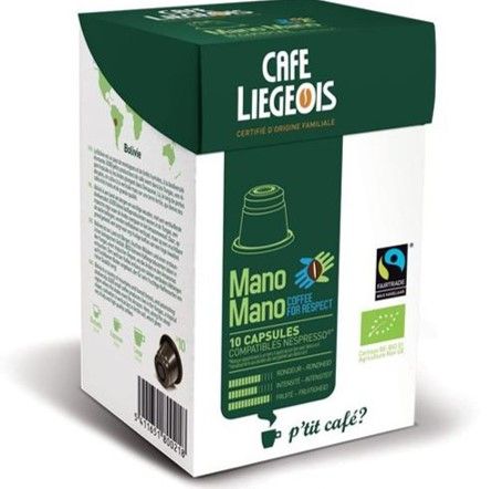 Mano Mano Bolivie - 10 capsules compatibles Nespresso - Bio