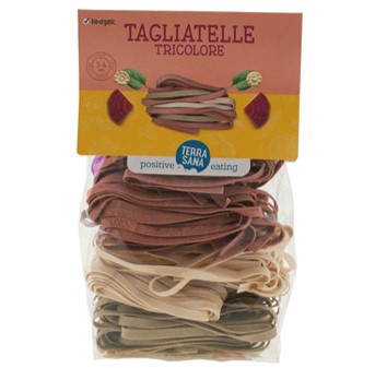 Tagliatelle Tricolore -Betterave et Epinards- Bio  
