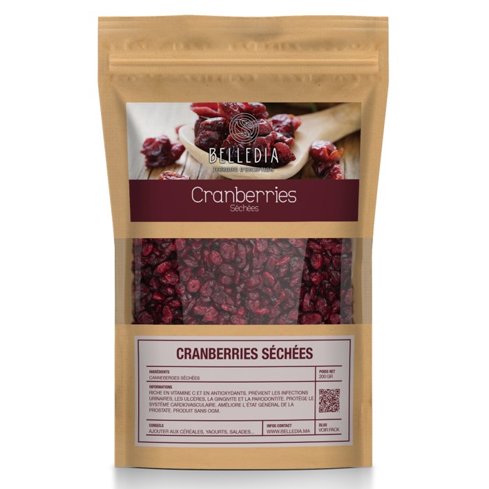 Cranberries séchées - 200g
