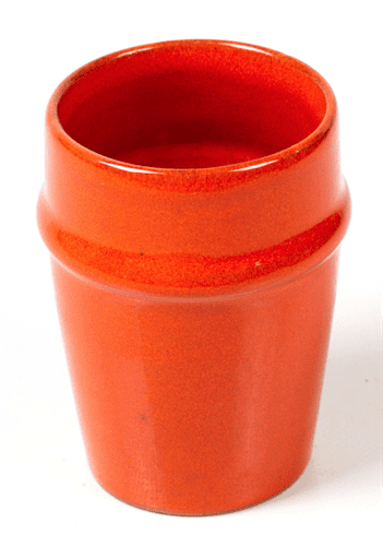 Verre beldi - Orange-H 9cm